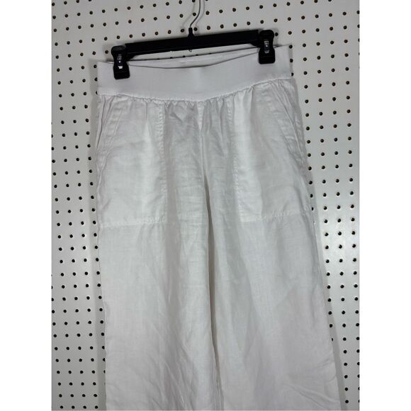 Lands End linen wide leg pants size 4P - Picture 4 of 8